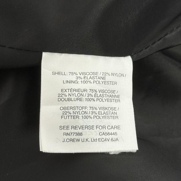 J Crew Blazer Womens 6 Tall Gray 365 Open Front Stretch Work Office Collarless - Picture 3 of 7